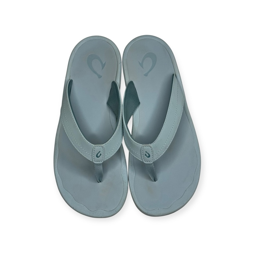 Olukai ʊ Ohana Wet Quick Dry Flip Flops ʊ Misty Light Powder Blue ʊ 8M 38 ʊ - Picture 10 of 16